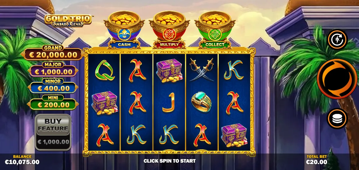 Gold Trio: Sinbad's Riches Slot